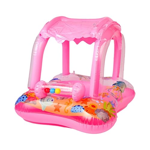 Oshhni Aufblasbarer Pool-Schwimmring mit Baldachin, aufblasbarer Schwimmring, Wasserspielzeug für den, mit Glocke, Ohne Griff Oshhni Aufblasbarer Pool-Schwimmring mit Baldachin, aufblasbarer Schwimmring, Wasserspielzeug für den, mit Glocke, Ohne Griff von Oshhni