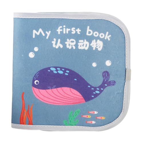 Oshhni Baby-Stoffbuch, Stoffbuch, erstes Buch, weiches Babybuch für sensorische Lesefähigkeit, Ozean von Oshhni