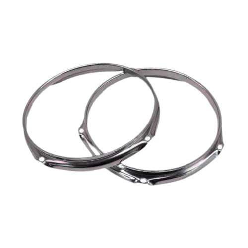 Oshhni Bass Drum Hoops Drum Rims 6 Hole Professional Rostreparaturen Percussion Instrument Accessoires Teig -Hoops für obere und unten, 11 Inch von Oshhni