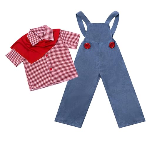 Oshhni Bauernkostüm Hosenträgerhose für Feiertagsaufführung Geburtstag Karneval, S Oshhni Bauernkostüm Hosenträgerhose für Feiertagsaufführung Geburtstag Karneval, S von Oshhni