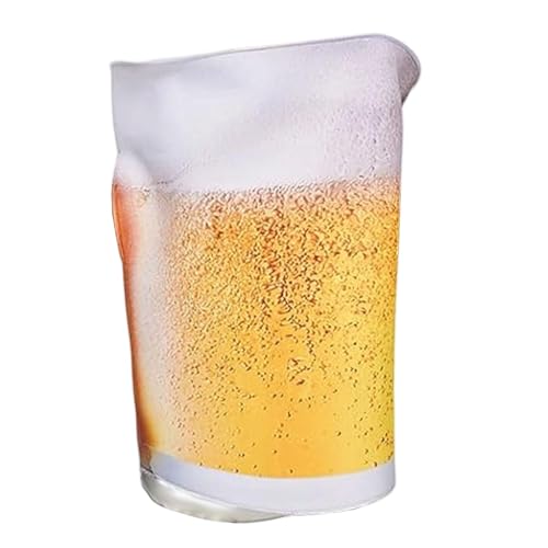 Oshhni Bierkrug-Kostüm für Männer und Frauen, Bierglas-Outfit für Maskenball-Mottopartys von Oshhni