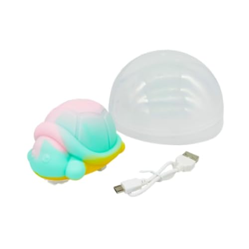 Oshhni Blinkendes Schildkrötenauto aus, Pat and Go-Autospielzeug, leuchtendes Mini-Spielzeugfahrzeug zum Geburtstag, Multi von Oshhni