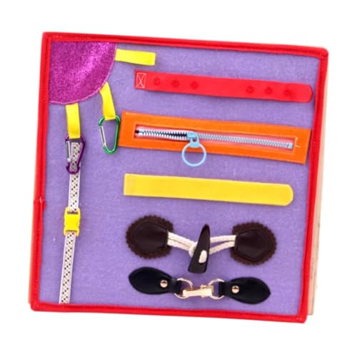 Oshhni Busy Board DIY Zubehör Sensory Board Teile Zappeln Decke Kleid Lernen Matte für, Violett von Oshhni