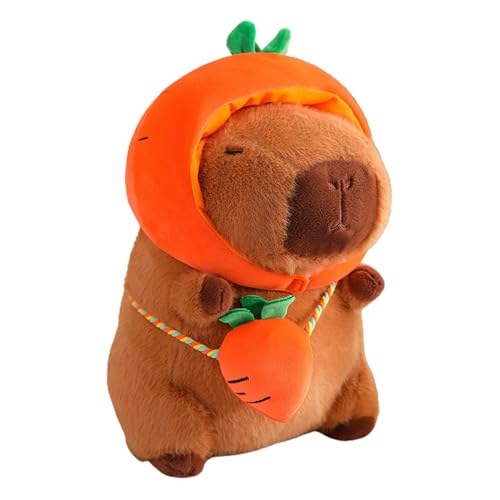 Oshhni Capybara Plüschtier, süßes Capybara Stofftier, Plüsch Capybara Puppe, Capybara Stofftier, Karotte 40cm von Oshhni