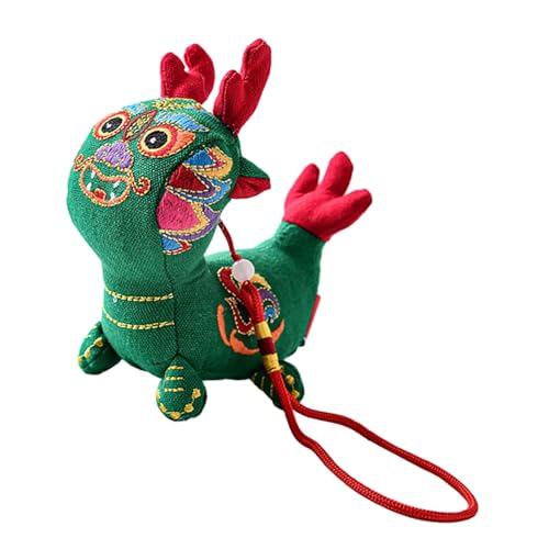 Oshhni Chinesisches Drachen-Plüschspielzeug, Neujahrs-Drachen-Stofftier-Puppe, hängender Anhänger, weiches Sternzeichen für Kinder, Geschenke, Souvenir, von Oshhni