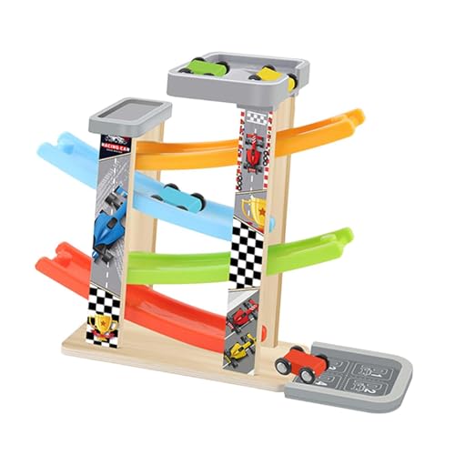 Oshhni DIY Assemble Track Race Auto Spielzeug Holzkinder Rennstrecke kreatives Geschenk Inertia Glide Spielzeugfahrzeug für Jungen, Vier Tracks Oshhni DIY Assemble Track Race Auto Spielzeug Holzkinder Rennstrecke kreatives Geschenk Inertia Glide Spielzeugfahrzeug für Jungen, Vier Tracks von Oshhni