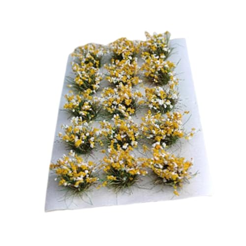 Oshhni DIY Miniatur-Blumenhaufen, Vegetationsgruppen, Dekoration, Grasbüschel für Landschaftsarchitektur, Sandtisch, Gelb Oshhni DIY Miniatur-Blumenhaufen, Vegetationsgruppen, Dekoration, Grasbüschel für Landschaftsarchitektur, Sandtisch, Gelb von Oshhni