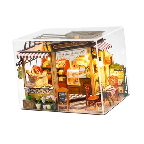 Oshhni DIY Miniatur-Puppenhaus aus Holz, Modell, Montage erforderlich, mit Möbeln für Jungen und Mädchen Oshhni DIY Miniatur-Puppenhaus aus Holz, Modell, Montage erforderlich, mit Möbeln für Jungen und Mädchen von Oshhni