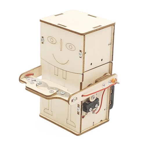 Oshhni DIY-Wissenschaftsprojekt-Kits, lustiger Roboter, der Geld, automatische Maschine, Spielzeug, DIY-Projekte, 3D-Rätsel, frühpädagogisch für Kinder von Oshhni