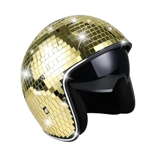 Oshhni Disco Kostüm Kopfbedeckung für Club Bar Gift Nightclub Bühne Performance, Gold Oshhni Disco Kostüm Kopfbedeckung für Club Bar Gift Nightclub Bühne Performance, Gold von Oshhni