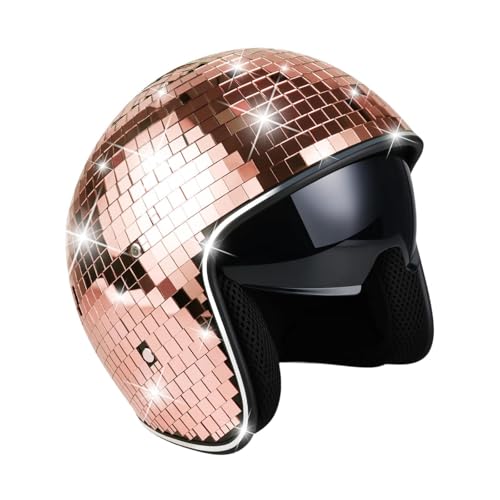 Oshhni Disco Kostüm Kopfbedeckung für Club Bar Gift Nightclub Bühne Performance, Roségold Oshhni Disco Kostüm Kopfbedeckung für Club Bar Gift Nightclub Bühne Performance, Roségold von Oshhni
