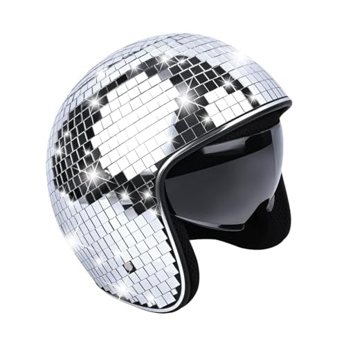 Oshhni Disco Kostüm Kopfbedeckung für Club Bar Gift Nightclub Bühne Performance, Silber Oshhni Disco Kostüm Kopfbedeckung für Club Bar Gift Nightclub Bühne Performance, Silber von Oshhni
