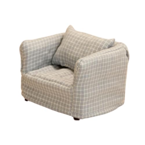 Oshhni Dollhouse Couch Sessel 1/12 Skala Dollhouse Möbel Miniatur für Puppenhaus Zimmer Szene Foto Requisiten Ornamente Dekor, Blau Oshhni Dollhouse Couch Sessel 1/12 Skala Dollhouse Möbel Miniatur für Puppenhaus Zimmer Szene Foto Requisiten Ornamente Dekor, Blau von Oshhni
