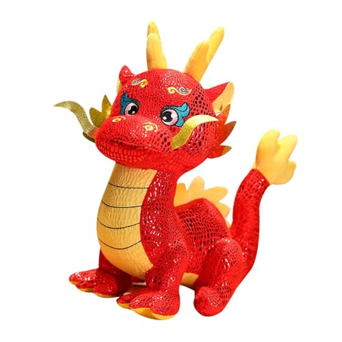 Oshhni Drache Stofftier Drache Plüschtier Drachenpuppe Chinesischer Drache Plüsch für Bettwäsche Zubehör Oshhni Drache Stofftier Drache Plüschtier Drachenpuppe Chinesischer Drache Plüsch für Bettwäsche Zubehör von Oshhni