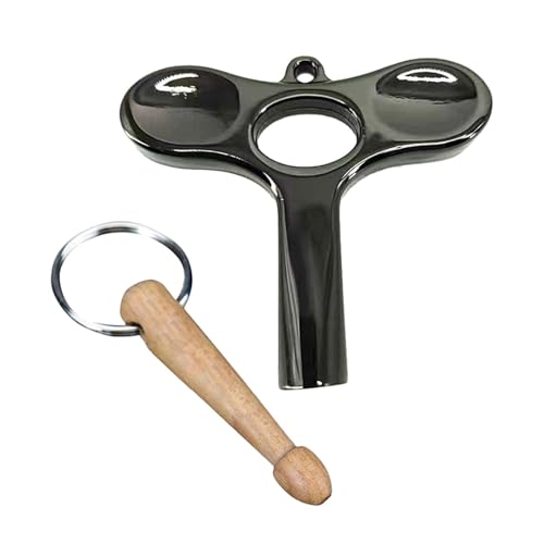 Oshhni Drum-Tuner-Schlüssel, Drum-Tuning-Schlüssel mit quadratischem Loch für akustische und elektronische Trommeln, Schwarz von Oshhni