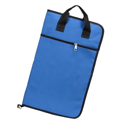 Oshhni Drumsticks-Tasche, tragbare Drumstick-Aufbewahrungstasche zum Aufhängen, Drumstick-Halter-Tasche zum Aufhängen, Blau von Oshhni