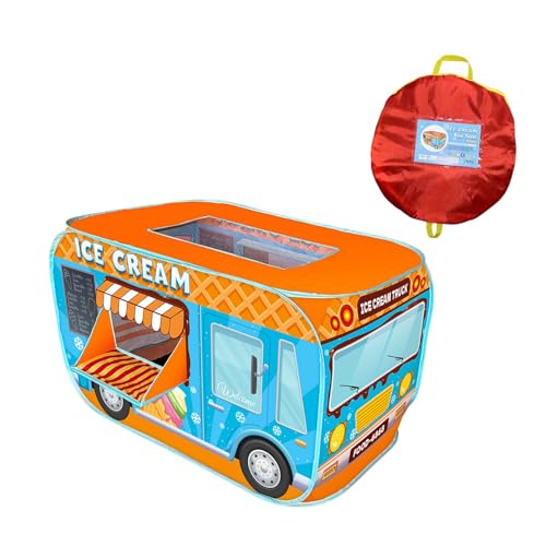 Oshhni Eiscreme-Autozelt für drinnen und draußen, kreatives, leichtes, kompaktes, zusammenklappbares Kinderspielzelt für Jungen, Mädchen, Kinder Oshhni Eiscreme-Autozelt für drinnen und draußen, kreatives, leichtes, kompaktes, zusammenklappbares Kinderspielzelt für Jungen, Mädchen, Kinder von Oshhni