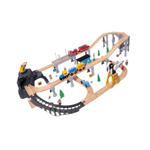 Oshhni Eisenbahn- und Gleissets, Konstruktionsspielzeug für Kinder, Eisenbahnbausatz, Familienspiel für Jungen und Mädchen, Geburtstagsgeschenke von Oshhni