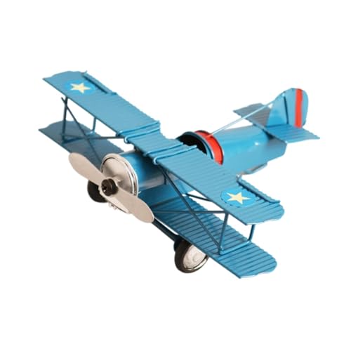 Oshhni Eisenflugzeug-Modellflugzeug-Handwerksmodelle, Simulation, Tisch-Mittelstück, Hubschraubermodell, pädagogisches Spielzeug für Schlafzimmer, Blau Oshhni Eisenflugzeug-Modellflugzeug-Handwerksmodelle, Simulation, Tisch-Mittelstück, Hubschraubermodell, pädagogisches Spielzeug für Schlafzimmer, Blau von Oshhni