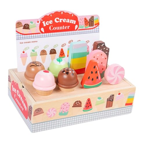 Oshhni Eisstand für Kinder, Küchenzubehör, Spielset, Spielset, Essen, EIS am Stiel, Spiele für Mädchen und Jungen ab 3 Jahren Oshhni Eisstand für Kinder, Küchenzubehör, Spielset, Spielset, Essen, EIS am Stiel, Spiele für Mädchen und Jungen ab 3 Jahren von Oshhni