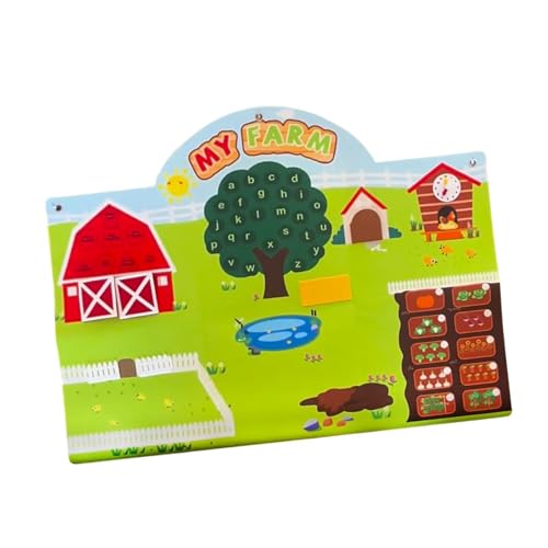 Oshhni Farbtiere Stoff Story Board Set Wandhängespielzeug Geschichten Erzählen frühes Lernen Interaktives Spiel für Kinder, Jungen, Mädchen von Oshhni