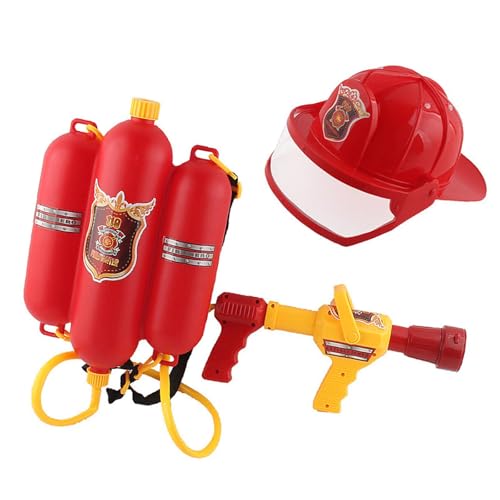 Oshhni Feuerwehr-Wassersprüh-Spielzeugset, Sommer-Spielset für Jungen, Feuerwehr-Cosplay-Requisiten, Feuerwehr-Wassersprüher für den Hinterhofpool, 2 StÜck Oshhni Feuerwehr-Wassersprüh-Spielzeugset, Sommer-Spielset für Jungen, Feuerwehr-Cosplay-Requisiten, Feuerwehr-Wassersprüher für den Hinterhofpool, 2 StÜck von Oshhni
