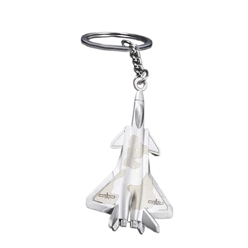 Oshhni Flugzeugmodell-Schlüsselanhänger, Kampfjet-Modellsammlung, Kampfflugzeug-Modellflugzeug-Display, Miniaturspielzeug für Taschen-Autoanhänger, J 20 von Oshhni