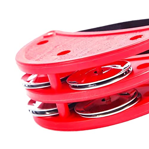 Oshhni Fuß-Tamburin-Percussion-Musikinstrument, Fußtrommel-Set -Glocke für Gitarren-Trommel-Instrument Oshhni Fuß-Tamburin-Percussion-Musikinstrument, Fußtrommel-Set -Glocke für Gitarren-Trommel-Instrument von Oshhni