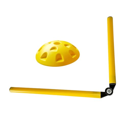 Oshhni Fußball -Agilitätstrainingspolen Falten Barrier Markierung Pole Hindernisfußball Agility Pole Set für Wettbewerbspraxis, 2 Abschnitt mit von Oshhni