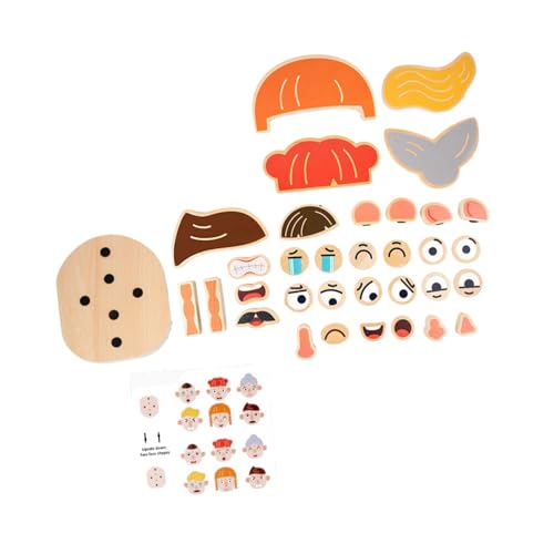 Oshhni Gesichtswechselblock -Puzzle, Bildungsspielzeug, Spiel, Holz für 36 Monate und über Kindern Mädchen Jungen Kinder Reisen Aktivitäten, Charakterpuzzle Oshhni Gesichtswechselblock -Puzzle, Bildungsspielzeug, Spiel, Holz für 36 Monate und über Kindern Mädchen Jungen Kinder Reisen Aktivitäten, Charakterpuzzle von Oshhni