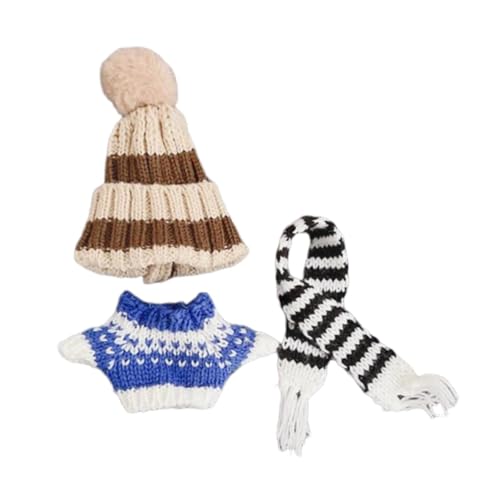 Oshhni Girl Doll Kleidung Pullover Kostüme für kleine Mädchen Dekoration weiche entzückende Schalhutpuppenauslöschung für 5,91 Zoll Puppe, Blau Oshhni Girl Doll Kleidung Pullover Kostüme für kleine Mädchen Dekoration weiche entzückende Schalhutpuppenauslöschung für 5,91 Zoll Puppe, Blau von Oshhni