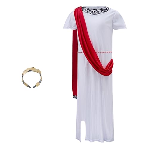 Oshhni Griechisches Toga-Kostüm für Kinder, griechisches Göttinnenkleid für Feiertags-Bühnenauftritte, 140cm Oshhni Griechisches Toga-Kostüm für Kinder, griechisches Göttinnenkleid für Feiertags-Bühnenauftritte, 140cm von Oshhni