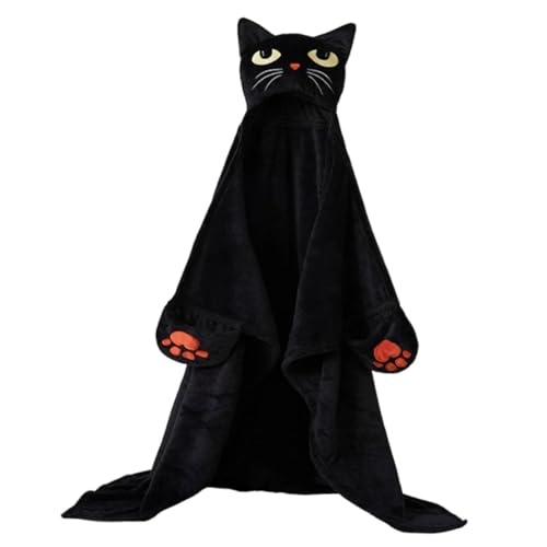 Oshhni Halloween Kürbis Kostüm Weicher Halloween Kürbis Kapuzenoverall für Karneval, Schwarz von Oshhni