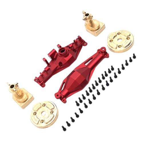 Oshhni Hinterachsgehäuse-Zubehörbaugruppe, Ersatzteile, Türachsabdeckung aus Metall, verbessert für H12Y H12Y+ 1:12 RC Crawler Hobby Car, Rot Oshhni Hinterachsgehäuse-Zubehörbaugruppe, Ersatzteile, Türachsabdeckung aus Metall, verbessert für H12Y H12Y+ 1:12 RC Crawler Hobby Car, Rot von Oshhni