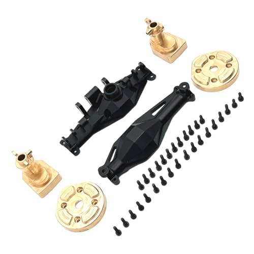 Oshhni Hinterachsgehäuse-Zubehörbaugruppe, Ersatzteile, Türachsabdeckung aus Metall, verbessert für H12Y H12Y+ 1:12 RC Crawler Hobby Car, Schwarz Oshhni Hinterachsgehäuse-Zubehörbaugruppe, Ersatzteile, Türachsabdeckung aus Metall, verbessert für H12Y H12Y+ 1:12 RC Crawler Hobby Car, Schwarz von Oshhni