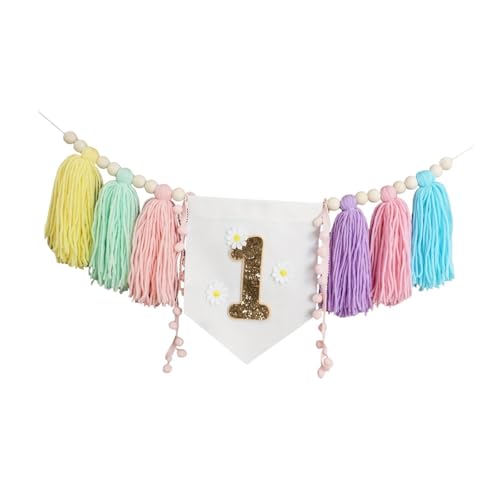 Oshhni Hochstuhl Banner für Den Ersten Geburtstag Mädchen Feier Dekorationen, Style C Oshhni Hochstuhl Banner für Den Ersten Geburtstag Mädchen Feier Dekorationen, Style C von Oshhni