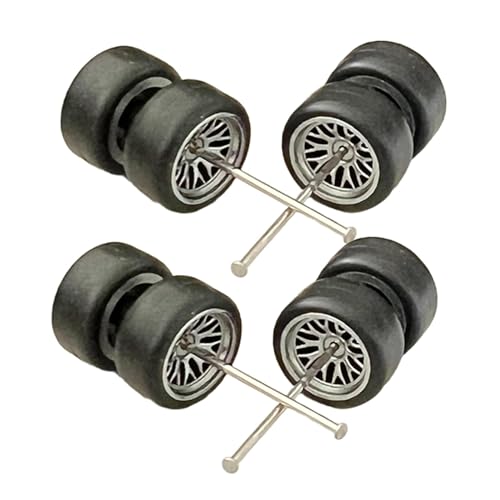 Oshhni Hochwertige 1:64 Auto Räder Set für Modellbau Enthusiasten, Silber Oshhni Hochwertige 1:64 Auto Räder Set für Modellbau Enthusiasten, Silber von Oshhni