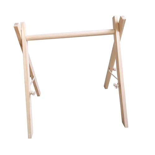 Oshhni Hölzernes Baby-Fitnessstudio-Gestell, Aktivitäts-Fitnessstudio, Hängestange, Babyspielzeug für Mädchen und Jungen, Baby (Hängespielzeug Nicht im, Holzfarbe von Oshhni