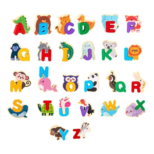 Oshhni Holz-Alphabet-Puzzle-Reisespiel, Enlightenment-Paar-Puzzle, passendes Spiel für Jungen, Mädchen, Kinder Oshhni Holz-Alphabet-Puzzle-Reisespiel, Enlightenment-Paar-Puzzle, passendes Spiel für Jungen, Mädchen, Kinder von Oshhni
