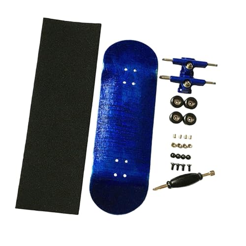 Oshhni Holz Fingerplatten Fingerplatine Sammler Neuheit kleine Party bevorzugt Bildungsspielzeug Finger Skateboard für Teenager Männer Frauen, Blau Oshhni Holz Fingerplatten Fingerplatine Sammler Neuheit kleine Party bevorzugt Bildungsspielzeug Finger Skateboard für Teenager Männer Frauen, Blau von Oshhni