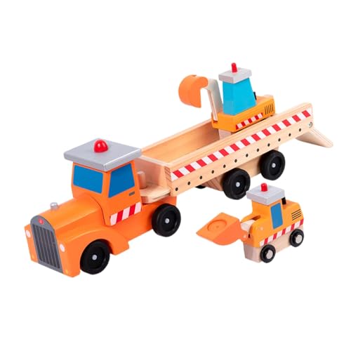 Oshhni Holzautotransporter Spielzeugfahrzeug Spielzeug Holzspielzeug Holzlastwagen als Geschenk von Oshhni