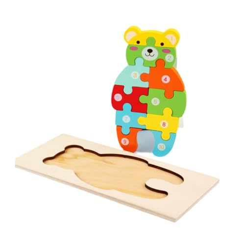 Oshhni Holzbären -Rätsel, Vorschullern -Lernpädagogik 3D -Tiersägespielzeug, Holzrätsel für Kinder für 2 3 4 Jahre alte Kinder Oshhni Holzbären -Rätsel, Vorschullern -Lernpädagogik 3D -Tiersägespielzeug, Holzrätsel für Kinder für 2 3 4 Jahre alte Kinder von Oshhni