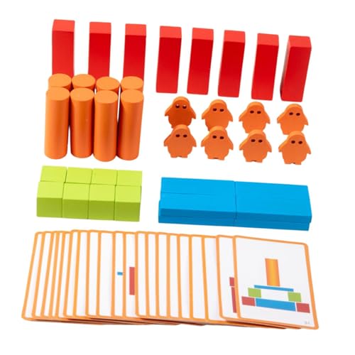 Oshhni Holzklötze-Set, Stapelklötze, Sortierspielzeug, Farbform für die Hand-Augen-Koordination Oshhni Holzklötze-Set, Stapelklötze, Sortierspielzeug, Farbform für die Hand-Augen-Koordination von Oshhni