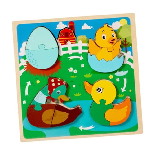 Oshhni Holzpuzzle Lernspielzeug Feinmotorik Vorschullernspielzeug, Ente Oshhni Holzpuzzle Lernspielzeug Feinmotorik Vorschullernspielzeug, Ente von Oshhni