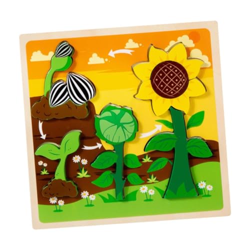 Oshhni Holzpuzzle Lernspielzeug Feinmotorik Vorschullernspielzeug, Sonnenblume Oshhni Holzpuzzle Lernspielzeug Feinmotorik Vorschullernspielzeug, Sonnenblume von Oshhni