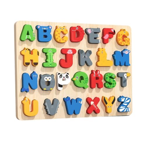 Oshhni Holzpuzzle Sortierbrett Und ABC Lernspiel Als Motorikspielzeug mit Verschleißfesten Holzteilen Farblernen mit Kombiniert für Die Eltern, Alphabet Oshhni Holzpuzzle Sortierbrett Und ABC Lernspiel Als Motorikspielzeug mit Verschleißfesten Holzteilen Farblernen mit Kombiniert für Die Eltern, Alphabet von Oshhni