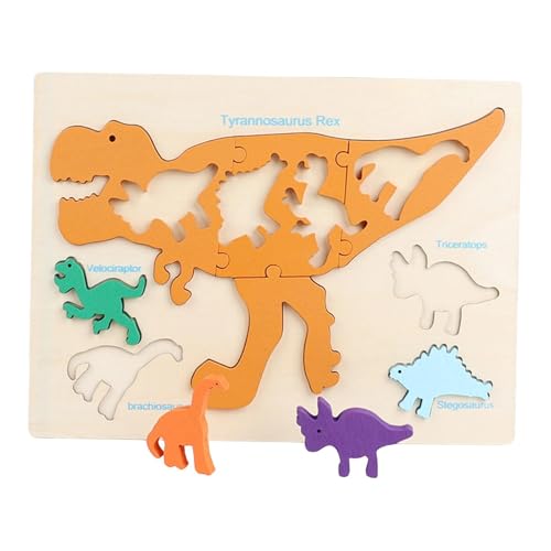 Oshhni Holzpuzzles, Lernspielzeug, Motorik, Tierthema, tolles Geschenk, Zuordnungsspiel, pädagogisches Spielzeug, Vorschulalter, ab 3 Jahren, Dinosaurier Oshhni Holzpuzzles, Lernspielzeug, Motorik, Tierthema, tolles Geschenk, Zuordnungsspiel, pädagogisches Spielzeug, Vorschulalter, ab 3 Jahren, Dinosaurier von Oshhni