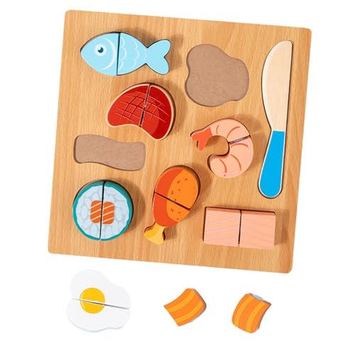 Oshhni Holzschneidepuzzle für Kinder im Vorschulalter, Küche, Rollenspielzeug, Holzpflock, Kleinkinderpuzzle als Geschenk, DIY-Modell, Handwerk, Fleisch Oshhni Holzschneidepuzzle für Kinder im Vorschulalter, Küche, Rollenspielzeug, Holzpflock, Kleinkinderpuzzle als Geschenk, DIY-Modell, Handwerk, Fleisch von Oshhni