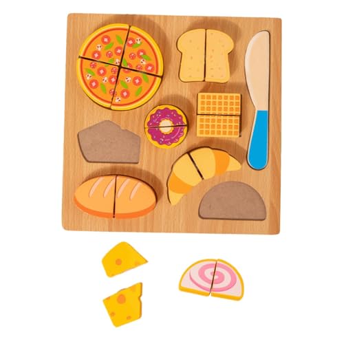 Oshhni Holzschneidepuzzle für Kinder im Vorschulalter, Küche, Rollenspielzeug, Holzpflock, Kleinkinderpuzzle als Geschenk, DIY-Modell, Handwerk, Nachtisch Oshhni Holzschneidepuzzle für Kinder im Vorschulalter, Küche, Rollenspielzeug, Holzpflock, Kleinkinderpuzzle als Geschenk, DIY-Modell, Handwerk, Nachtisch von Oshhni