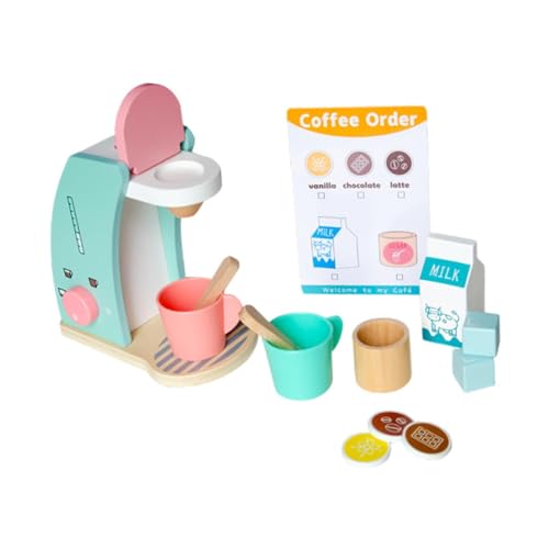 Oshhni Holzspielküchenzubehör Holz Kaffeemaschine Spielzeug Interaktive Spielset Early Learning Play House Game für Kinder Oshhni Holzspielküchenzubehör Holz Kaffeemaschine Spielzeug Interaktive Spielset Early Learning Play House Game für Kinder von Oshhni